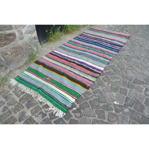 พรมตุรกีโบราณที่ทันสมัย3.7 x 8.9ft เบจคลาสสิกการออกแบบการเย็บปะติดปะต่อกันสำหรับห้องนั่งเล่นผ้าขนสัตว์วัสดุวิสคอสที่มียางด้านหลัง - Product Image 3