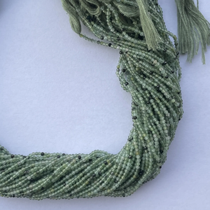 Prix abordable 2mm 3mm Naturel Serpentine Mirco Faceted Rondelle Gemstone Beads Handmade Semi Precious Gemstone Beads Jewelry - Product Image 3