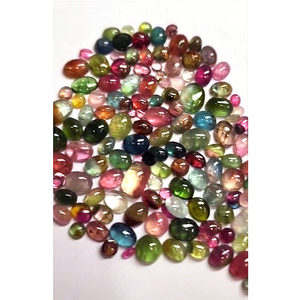 159 piezas de turmalina múltiple Natural 4x3 6x4 7x5mm cabujón ovalado 111 Cts lote Iroc ventas cabina turmulina de alta calidad US $45 para todos - Product Image 2
