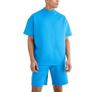 Camisa de Diseño con Cuello Alto 2026, Transpirable, Ajustada, para Verano, Diseño Moderno, Ropa Urbana, Venta al Por Mayor, Conjunto de Dos Piezas para Hombre - Product Image 4