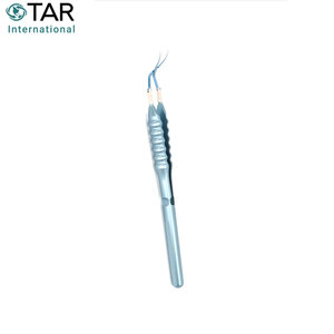 Forceps de capsulorhexis à pointe acérée dentelée à action croisée interverrouillable, largeur 1,5 mm, instruments chirurgicaux ophtalmiques - Product Image 3