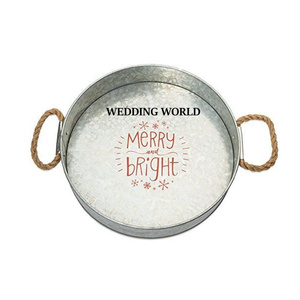 Vajilla Galvanizado Bandeja para servir en forma de corazón Hecho a mano Venta caliente Diseñador Vajilla de lujo Venta al por mayor Bandeja para servir de metal - Product Image 5