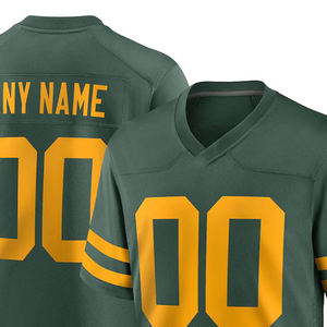 Camiseta de fútbol americano para hombre al por mayor, diseño vintage con manga corta, camiseta estampada personalizada para equipo de fútbol, 100% poliéster - Product Image 2