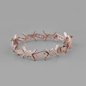 แฟชั่นสร้อยข้อมือเพชรโมอิสแบบกลม & ทรงเหลี่ยมสำหรับสตรีเครื่องประดับสำหรับเป็นของขวัญ925เงินสเตอร์ลิง - Product Image 3