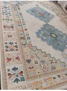 Tapis en laine de soie Design moderne fait à la main de luxe noué à la main technique de noeud turc longue durée lavable tailles personnalisables 5x8 - Product Image 4