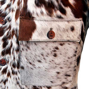 Chaqueta de pelo de vaca de invierno para hombre de diseño superior con cuello levantado manga completa 100% cuero de alta calidad personalizable precio razonable - Product Image 3