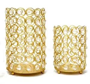 Bougeoir en cristal/centres de table bougeoir en cristal/bougeoir en cristal Décoration intérieure Bougeoirs en verre argenté - Product Image 2