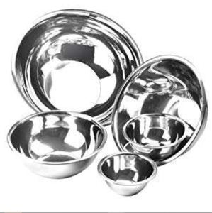 Vente chaude 304 Bol à mélanger pour salade et fruits en acier inoxydable Design rond pour restaurant et cuisine - Product Image 6