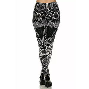 Elastic Waist Yoga Leggings Large size XL to 8XL Leggings Solid color <b>Ankle</b> length Women workout slimming base Stretch Pants - Product Image 2