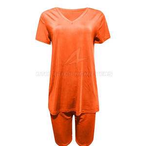 Shorts et chemises de gym personnalisés à motif solide pour femmes de marque privée pour le printemps/été - Product Image 4