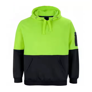 เสื้อฮู้ดผ้าฟลีซขั้วโลกมีเทปสะท้อนแสง2สีเสื้อฮู้ดและเสื้อกันหนาว2024ปลอดภัย - Product Image 3