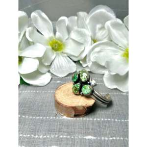Bobby Johnson Sonoran Gold Turquoise & Sterling <b>Silver</b> Fashion <b>Cuff</b> <b>Bracelet</b> - Product Image 3