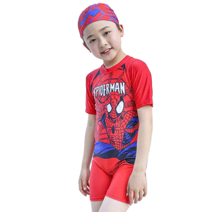 Conjunto de Natación de Alta Calidad para Niños, Traje de Baño Impermeable con Protección UPF 50+, Antibacteriano, de Secado Rápido, con Estampado de Animales - Product Image 1
