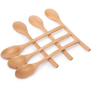 Cuillère de service en bois d'acacia durable et écologique - Résistante à la chaleur et lavable au lave-vaisselle, taille personnalisable pour une utilisation en cuisine - Product Image 4