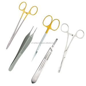 Juego de sutura VERITAS de la mejor calidad, 5 instrumentos básicos de acero inoxidable, instrumentos quirúrgicos | instrumento de sutura kitmedic - Product Image 2