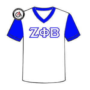 Zeta phi Beta soror เสื้อผ้าสตรีเสื้อแขนสั้นแฟชั่นสำหรับทุกเพศเสื้อคอวีสำหรับผู้หญิง - Product Image 6