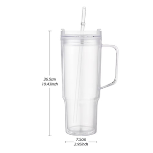 Vaso Deportivo <span class=keywords><strong>de</strong></span> 40 oz con Asa, Antiderrames, con Pajita, para Hidratación, Venta al Por Mayor - Product Image 2