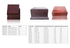 Base de Madera y Trofeos con Núcleo de MDF, Acabado Piano, Modelo VL, Hecho en Vietnam - Product Image 3