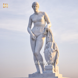 Antigua estatua de mármol de Venus hecha a mano figura de diosa romana griega para colección de arte y exhibición de galería - Product Image 1