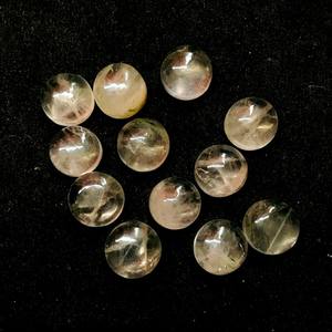 12ชิ้นพลอยควอตซ์สีกุหลาบธรรมชาติขัดมากสำหรับทำเครื่องประดับ7x12mm - Product Image 6