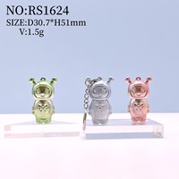Petit tube de brillant à lèvres rose givré 1ML avec porte-clés