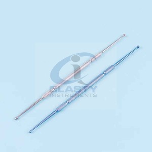 KIT DE 4PCS TITANIUM OPHTALMIQUE CURETTE SET D'INSTRUMENTS AVEC PLATEAU INSTRUMENTS CHIRURGICAUX BASE INSTRUMENTS DE CHIRURGIE - Product Image 4