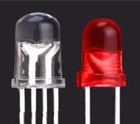 Diode LED multicolore, pack mixte, 3 mm, 5 mm, blanc, rouge, vert, jaune, bleu, rose, violet, 1000 pièces, sac en vrac, prêt à être expédié