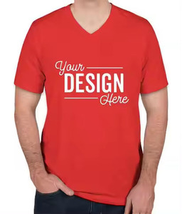 เสื้อยืดคอกว้างแขนสั้นผู้ชาย ผ้าฝ้ายเจอร์ซีย์ 100% สีพื้นลำลอง พิมพ์ลายด้านหน้า ทรงปกติ - Product Image 3