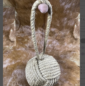 Butée de porte en corde de jute à nœud de singe (4 lb) Butée de porte en corde de jute Stores de porte de fenêtre entre le verre - Product Image 2