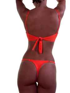 Robe de plage sexy à paillettes et perlées personnalisée Nouveau design Ensemble bikini prêt à porter Décoration en strass Logo à l'avant pour les sorties à la plage - Product Image 4