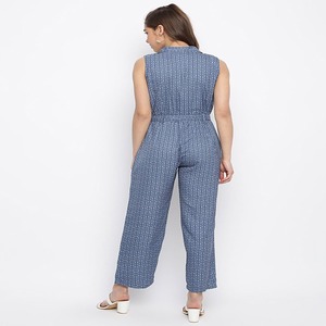 À la mode taille haute femmes brodé combinaison ensemble tissu éponge tissé tissage bureau dame Style motif quotidien porter formel - Product Image 4