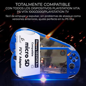 Adaptador de Memoria Micro SD de Alta Calidad, Carcasa de Plástico Sd2vita para PS Vita, Reemplazo con Comunicación por Cable, Incluye Bolsa y Caja - Product Image 6