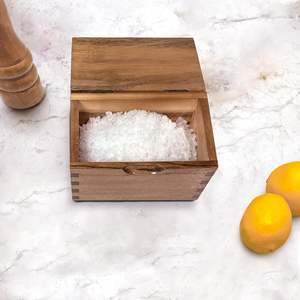 Caja de Madera para Guardar Especias |   Contenedor de Condimentos de Cocina Moderno, Plegable y Ecológico con Capacidad Personalizable y Tapa de Fácil Acceso - Product Image 6