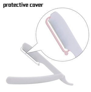 Maquinilla de afeitar de una sola hoja de afeitar Maquinilla plegable barata con mango de plástico Fábrica de afeitadora de peluquero - Product Image 4