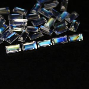 Piedra Lunar Multifuego Arcoíris Natural, Facetada, en Forma de Baguette, Gema Suelta al por Mayor, Proveedor de Piedras para Joyería, Regalo de Piedra Lunar - Product Image 3