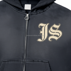 เสื้อมีฮู้ดซิปหนาแบบพรีเมี่ยมสำหรับฤดูหนาว400 GSM วัสดุคอตตอนฟลีซนุ่มปักโลโก้ได้ตามต้องการ - Product Image 6