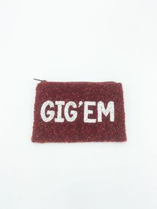 Porte-monnaie carré personnalisé, élégant, fait main, brodé de perles, avec inscription CHOOSE KINDNESS, design exclusif, haut de gamme, choix raffiné - Product Image 5