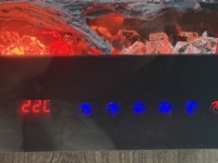 Cheminée électrique décorative murale de luxe haut de gamme moderne de 60 pouces avec lumière LED RGB, 14 couleurs, flamme réaliste, chauffage intégré