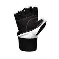 Gants de musculation à demi-doigts en cuir pour la gym et le fitness, avec sangle de poignet réglable, unisexe