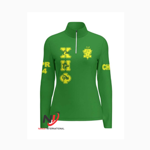 Chaqueta universitaria de satén personalizada al por mayor para hombre, estilo Che Eta Phi Greek Gear Bomber con cierre frontal de cremallera para la temporada de invierno universitaria. - Product Image 3