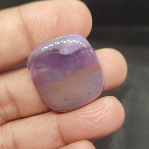 พลอยอะมีทิสต์เดนไดรต์ธรรมชาติทรงหลังแบนเรียบ สีน้ำเงิน สำหรับทำเครื่องประดับ รุ่น UDGEMS หมายเลข 478 ขนาดคละ - Product Image 2