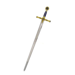 Épée maçonnique de qualité supérieure, vente en gros, régalia maçonnique, chevalier templier, épée simple KT, chevalier maçonnique, chevalier maçonnique doré - Product Image 1