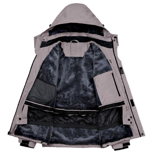 Chaqueta de esquí para hombre de ajuste personalizado OEM con impresión de logotipo Material impermeable a prueba de viento para deportes de nieve y soporte de etiqueta privada - Product Image 3
