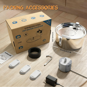 Bebedero Automático Personalizado <span class=keywords><strong>para</strong></span> Perros y Gatos, Dispensador <span class=keywords><strong>de</strong></span> Agua <span class=keywords><strong>para</strong></span> Mascotas <span class=keywords><strong>de</strong></span> Acero Inoxidable <span class=keywords><strong>de</strong></span> 3.2L, Bebedero Silencioso con Alimentación USB - Product Image 4