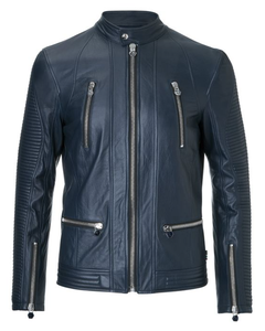 Chaqueta de motorista personalizada 4XL para hombre, piel auténtica de alta calidad, moda informal, estilo clásico, forro transpirable, cuello levantado con capucha - Product Image 2