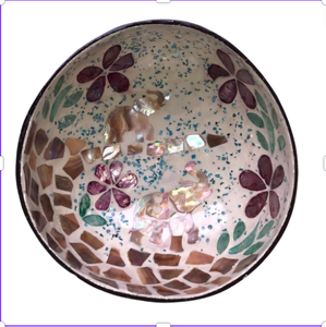 Cuenco de coco creativo natural vegano ecológico recién llegado con incrustaciones de perlas hecho de proveedor de fábrica de Vietnam - Product Image 6