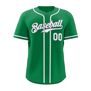 Vente en gros de maillots de baseball vierges avec impression de logo personnalisé uniformes de sport chemises uniformes d'équipe imprimés par sublimation - Product Image 1