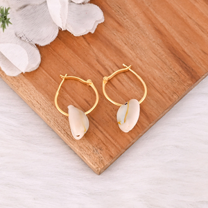 Pendientes de Aro Pequeños Chapados en Oro de Moda para Mujer, Pendientes de Diseñador de Latón, Pendientes Hechos a Mano, Joyería de Moda para Mujer - Product Image 4