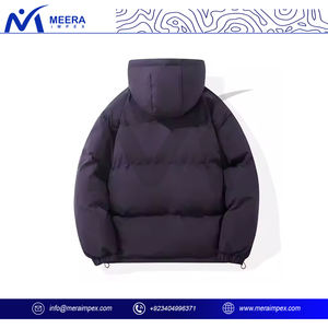 Custom Men's Winter Puffer <b>Jacket</b> High Quality <b>Waterproof</b> Duck Coats Thick <b>Warm</b> Hooded Stand Collar Black Plus Size Outerwear - Product Image 2