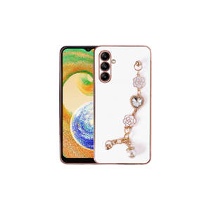 Coque de protection blanche premium Netzy pour Samsung Galaxy A04S, étui en silicone souple avec dragonne et protection de l'appareil photo, modèle A53 - Product Image 1